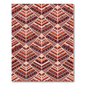 Geometric Tribal Arrow Pyramid Arrangement Rug