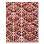 Geometric Tribal Arrow Pyramid Arrangement Rug