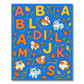 Whimsical Alphabet Animals Autumn Leaves Rug
