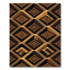 Earthy Diamonds Cubes Staircase Rug