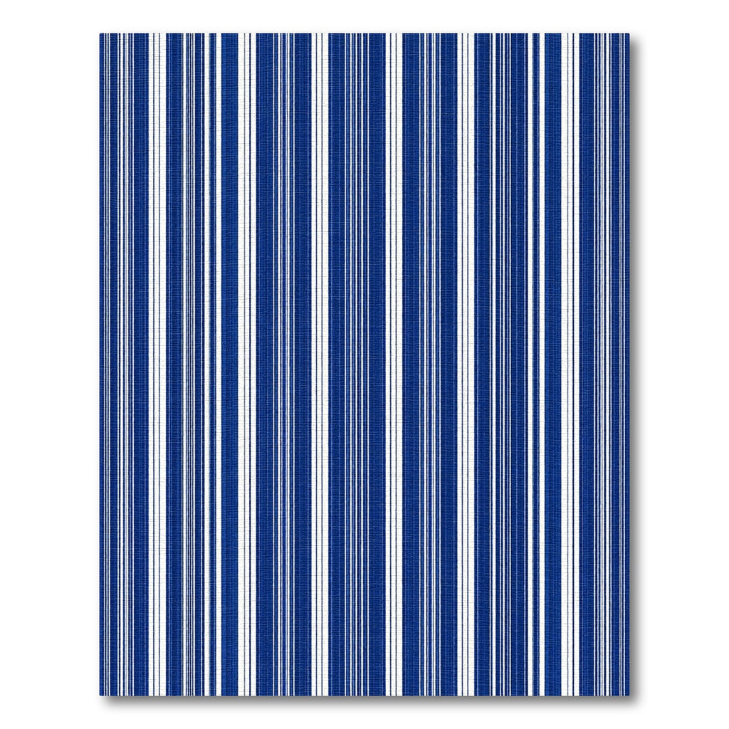 Classic Blue and White Stripe Rug