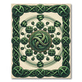 Emerald Celtic Knot Circular Medallion Rug