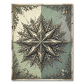 Ornate Golden Star Sage Filigree Rug