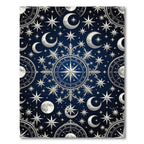 Celestial Navy Silver Constellation Starscape Rug