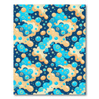 Playful Bubbles Abstract Aquatic Swirl Rug