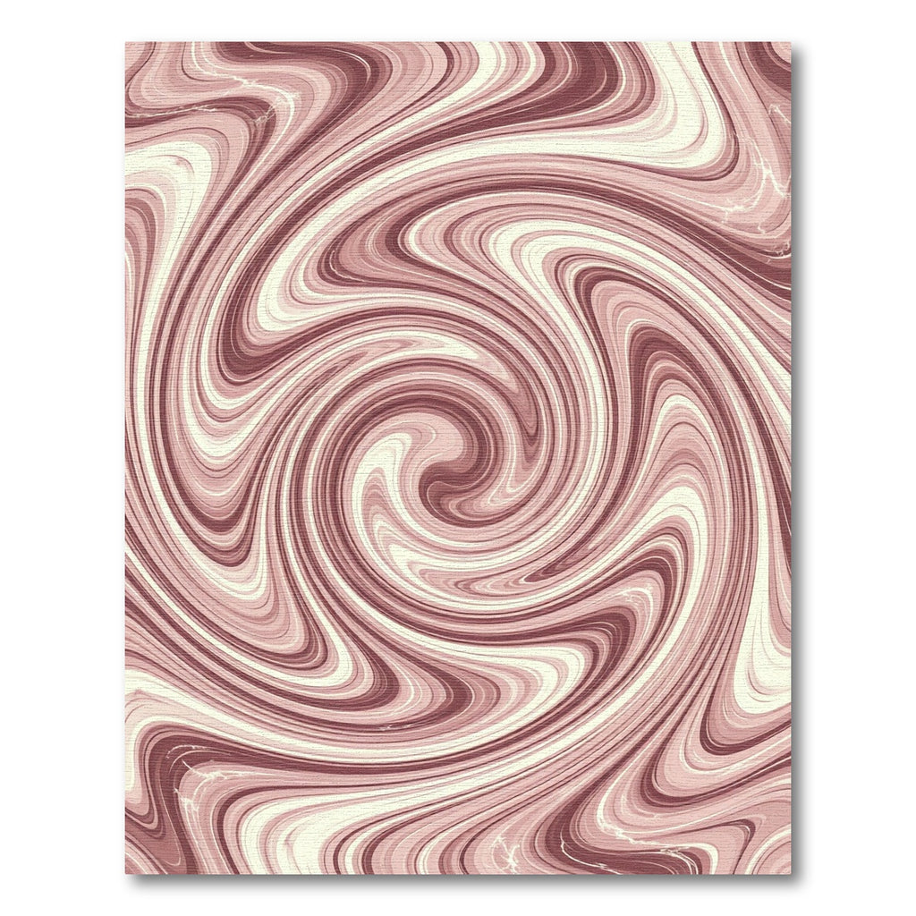 Pink Swirl Marble Effect Rug