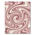 Pink Swirl Marble Effect Rug