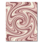 Pink Swirl Marble Effect Rug