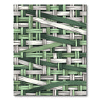Sage and Forest Woven Bamboo Weave Rug