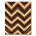 Earthy Toned Chevron Zigzag Stripes Rug