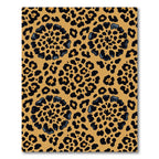 Golden Cheetah Spot Flower Rococo Rug