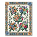 Floral Bouquet Intertwined Border Tapestry Rug