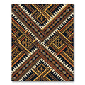 Tribal Ethnic Sunburst Earthy Geometric Rug