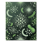Green Microscopic Cell Organic Forms Rug