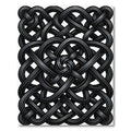 Intricate Charcoal Celtic Knotwork Rug