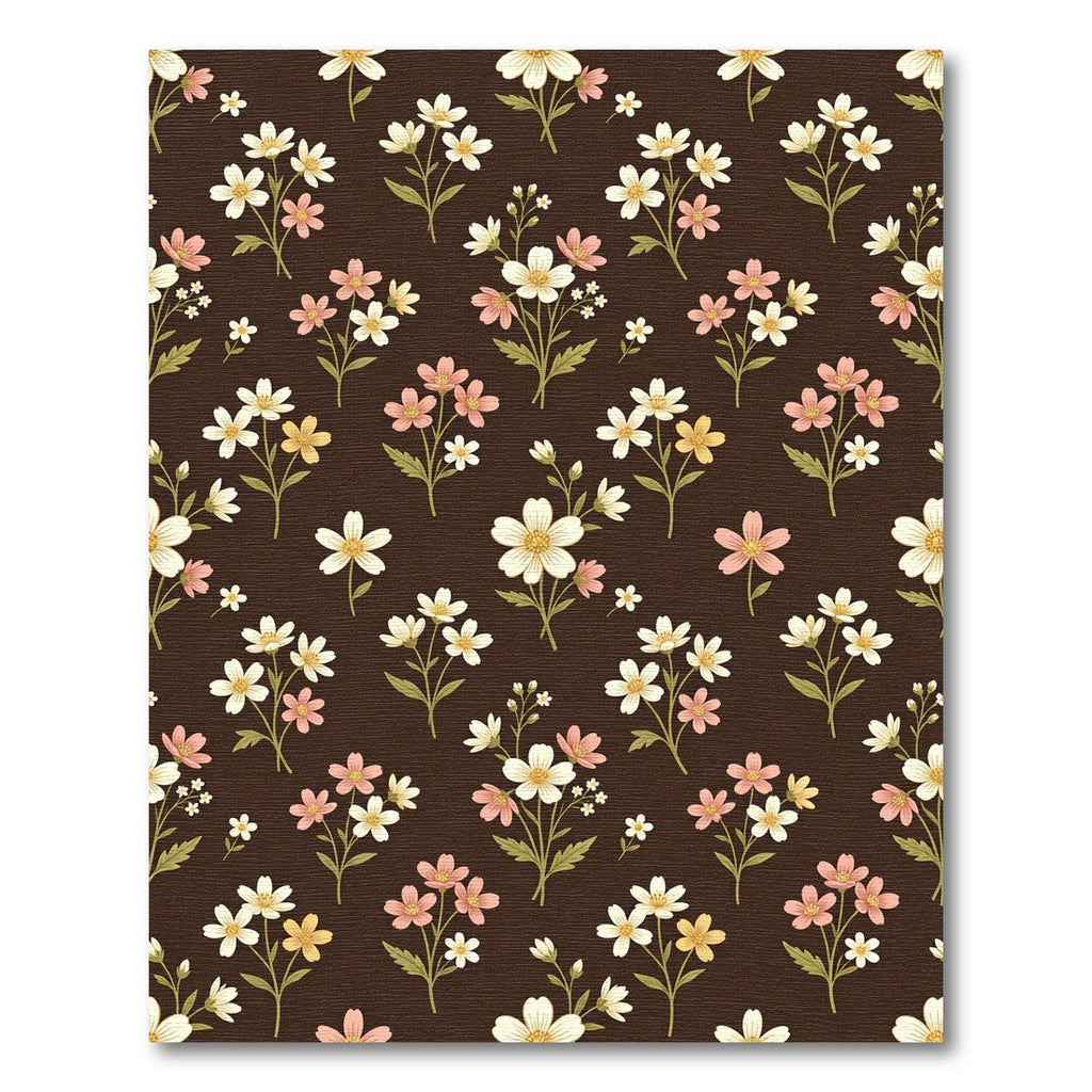 Vintage Cream Pink Floral Bloom Rug