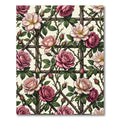 Romantic Dusty Rose Trellis Garden Rug