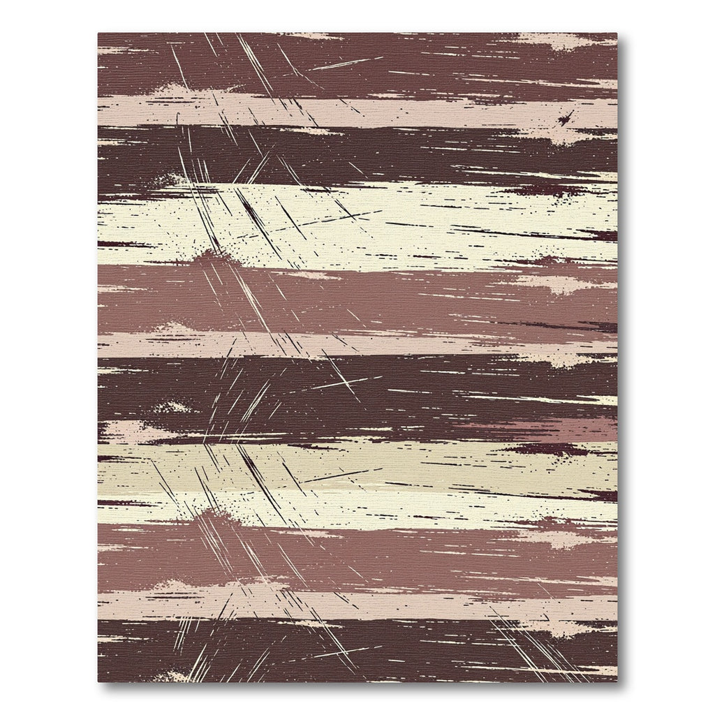 Rustic Grunge Stripe Textured Ground Rug