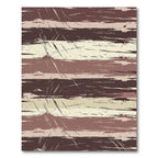 Rustic Grunge Stripe Textured Ground Rug