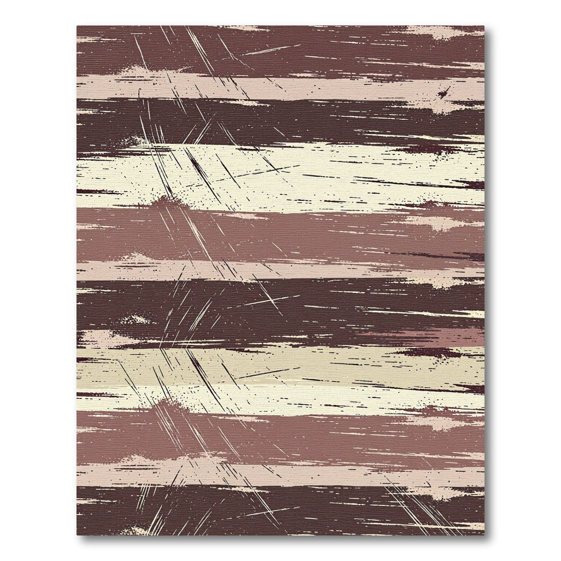 Rustic Grunge Stripe Textured Ground Rug