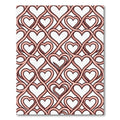 Delicate Rose Interlocking Heart Ogee Rug