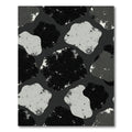 Monochromatic Textured Abstract Blobs Rug