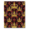 Royal Crimson Gold Crown Pattern Rug