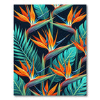Vibrant Tropical Birds of Paradise Rug