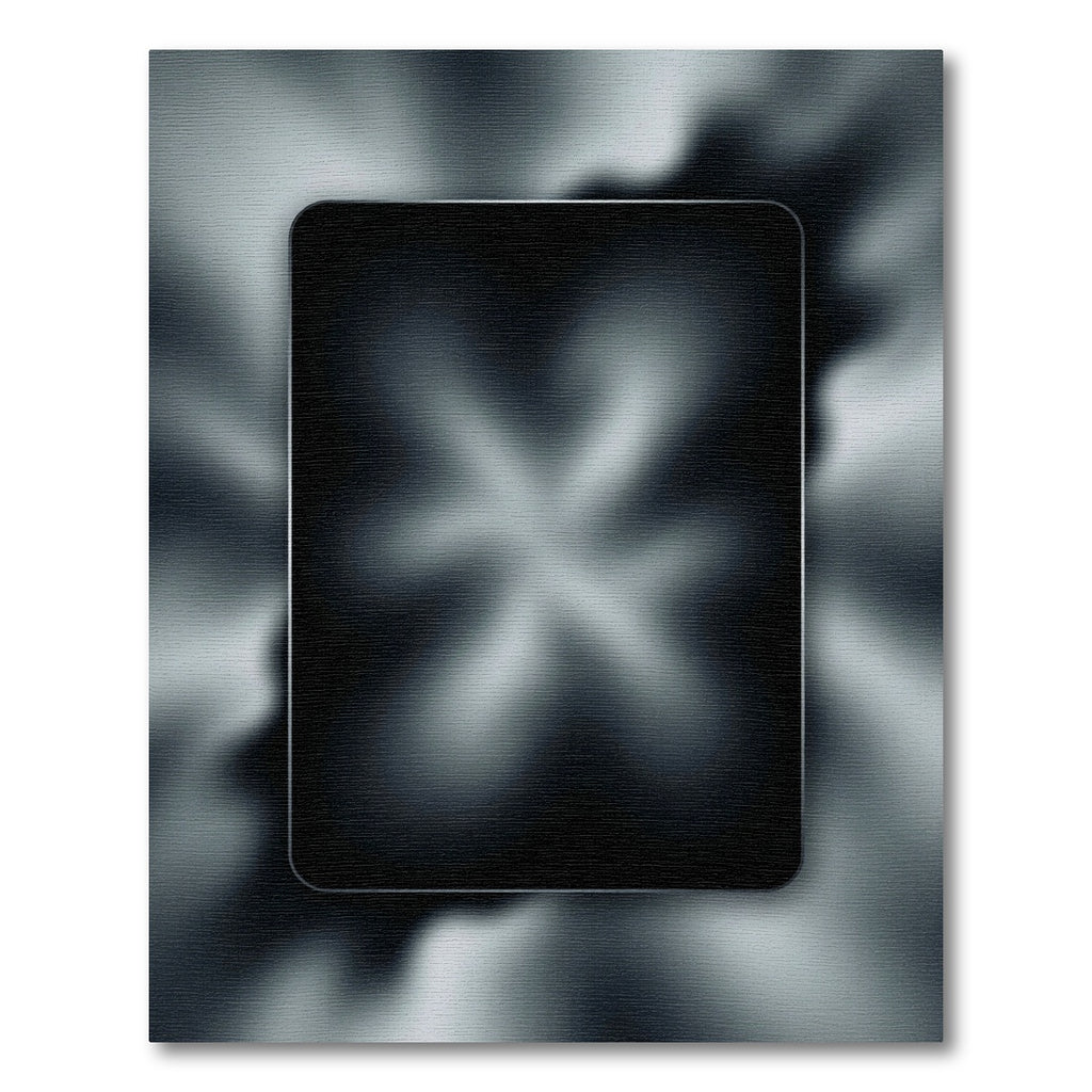 Black Smoke Swirl Abstract Rug