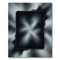 Black Smoke Swirl Abstract Rug
