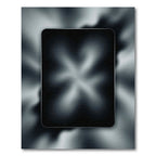 Black Smoke Swirl Abstract Rug