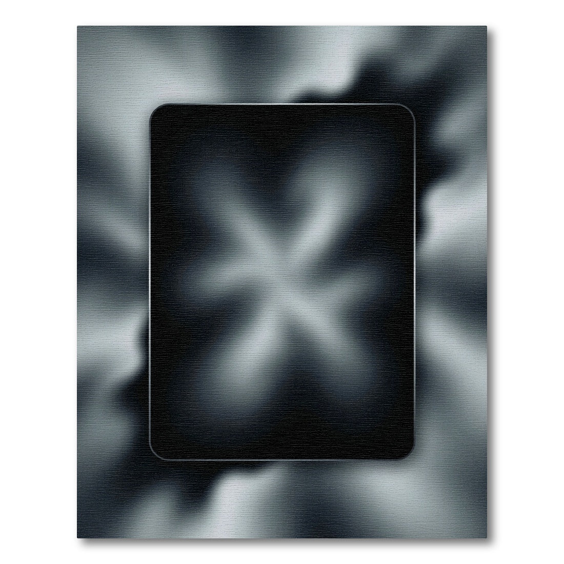 Black Smoke Swirl Abstract Rug