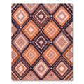 Terracotta Diamond Geometric Tiling Rug