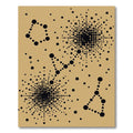 Abstract Black Dot Celestial Tan Rug