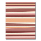 Terracotta Rose Subtle Stripe Arrangement Rug