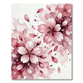 Watercolor Cherry Blossom Petal Rouge Rug