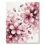 Watercolor Cherry Blossom Petal Rouge Rug