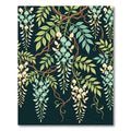 Ethereal Wisteria Cascading Botanical Art Rug
