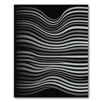 Monochromatic Gray Wave Illusion Rug