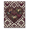 Ruby Valentine Heart Scenes Rug