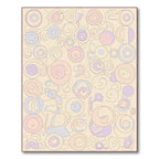 Soft Pastel Swirls Abstract Composition Rug