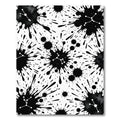 Black Ink Splatter Constellation Rug