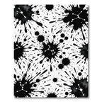 Black Ink Splatter Constellation Rug
