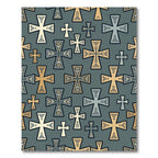 Rustic Geometric Cross Collection Rug