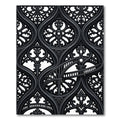 Black Gothic Arch Staircase Medallion Rug