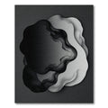 Monochrome Abstract Wavy Layers Rug