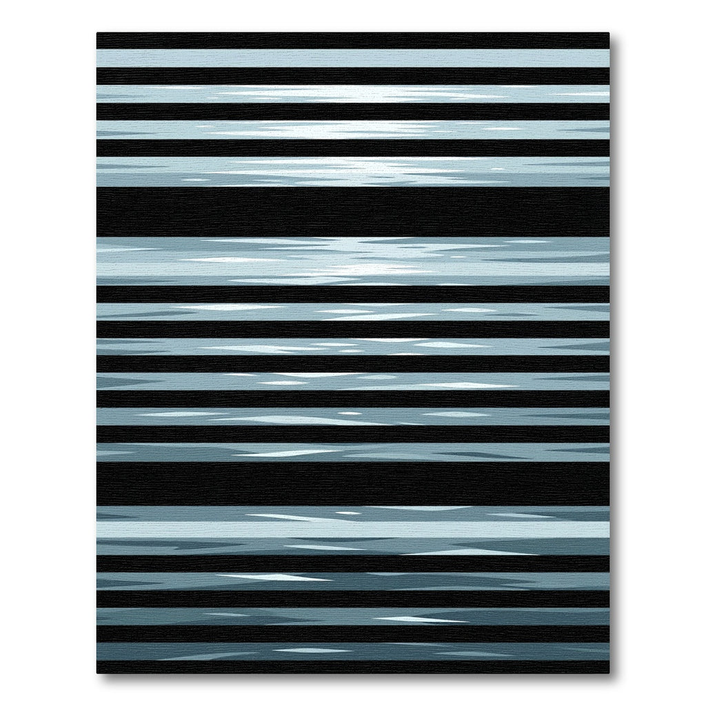 Cool Blue Water Ripples Rug
