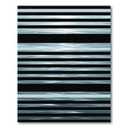 Cool Blue Water Ripples Rug