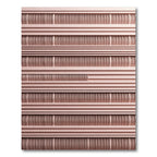 Rose Gold Textured Striped Rug