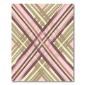 Muted Blush Intersecting Stripe Rug